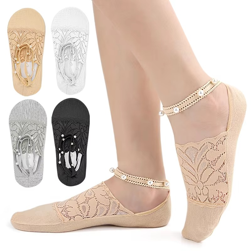 Pearl Boat Socks-4pairs